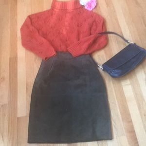 Liz Claiborne knitted orange sweater